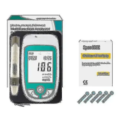 New Meter Cholesterol10 Multi Function Cholesterol Uric Acid Blood Glucose Meter Sm32189