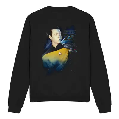 (XXL, Black) Star Trek Unisex Adult 25th Data Sweatshirt