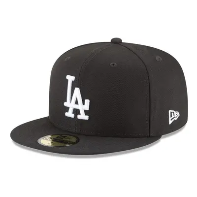 New Era 59Fifty Hat MLB Basic Los Angeles Dodgers LA Black/White Fitted Baseball Cap (8)