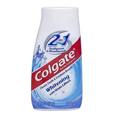 Colgate 2-In-1 Toothpaste And Mouthwash, Whitening - 4.6 Oz