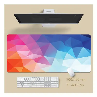 (Triangle SS (4), 900x400x3mm) Minimalist Large Desk Pads Big Computer Mousepads Gaming Mousepad