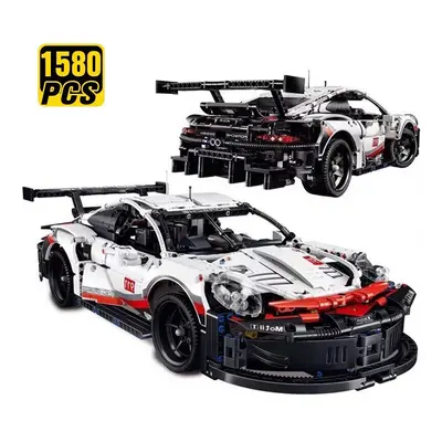 1580PCS 50CM Technical Classic Porsched RSR Sport Car Building Blocks