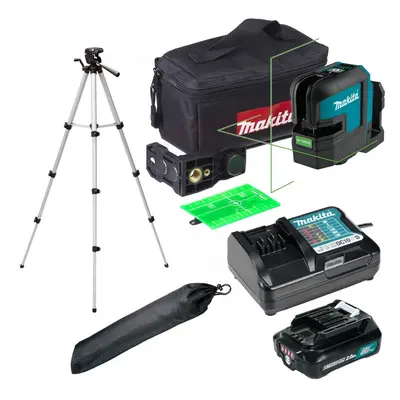 Makita SK105GDZ 12v Green Self Leveling Cross Line Laser Level Battery + Tripod