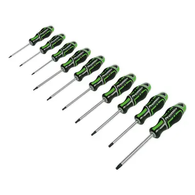 10 PACK Premium Soft Grip Screwdriver Set TRX Star Security Various Sizes GREEN