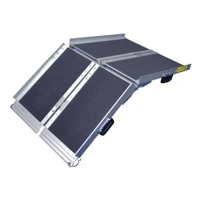 4ft Folding Suitcase Ramp - Robust Non Slip Surface - 272kg Weight Limit