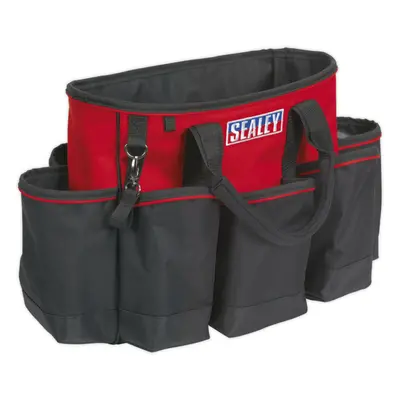 560 x x 460mm STRONG Tool Bag - RED - Multiple Pocket Padded Base Storage