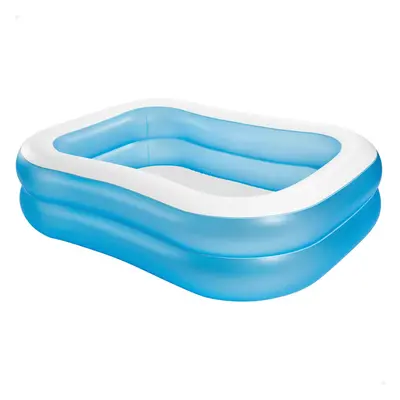 Intex Rectangular Swimming Pool White Blue x x cm I3.5 l