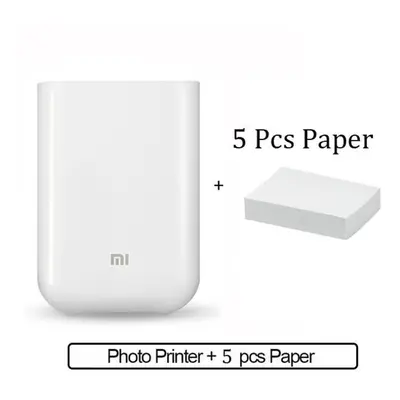 (Set 1) Xiaomi Pocket Portable Mini Photo Printer Ar Technology / Multiple Connection