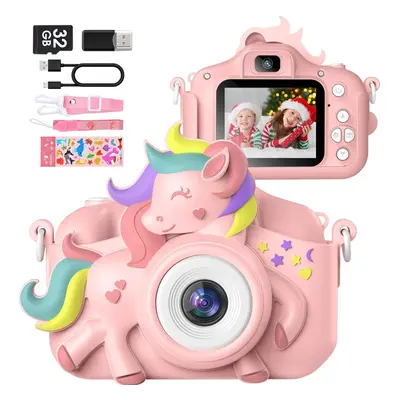 Kids Camera for Years Old Toddlers Childrens Boys Girls Selfie Camera 20.0 MP HD 1080P IPS Scree