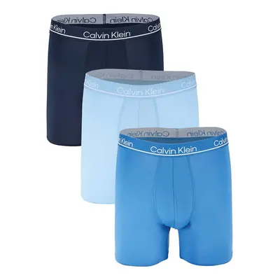 Calvin Klein Men`s Microfiber Stretch Boxer Briefs Pack (X-Large Bl