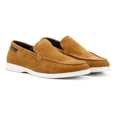 (Brown, (Adults')) Ben Sherman Amarillo Suede Men's Tan Loafers