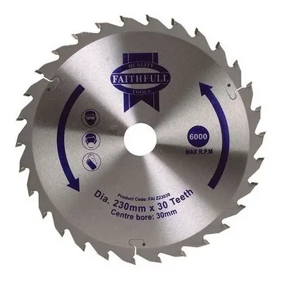 Faithfull FAIZ23030 Circular Saw Blade TCT x 30mm x 30T General-Purpose