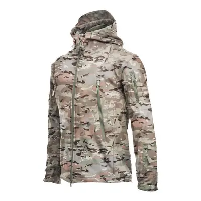 (Image Color, XXL) Military Outdoor Jackets Men Shark Skin Soft Shell Tactical Waterproof Windbr