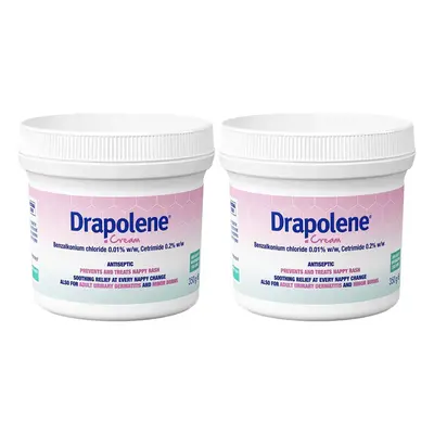 2 x Drapolene Cream 350g tub | For Sore Skin Caused by Incontinence