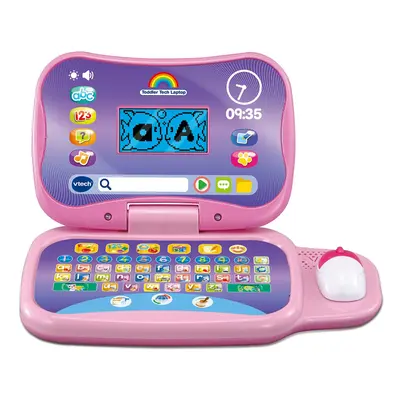 Toddler Tech Laptop, Pink Interactive Educational Computer Toy, Games for Pre-School Children, L