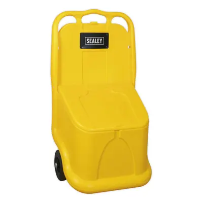 75 Litre Grit & Salt Storage Cart - Composite Wheels - Ergonomic Handle