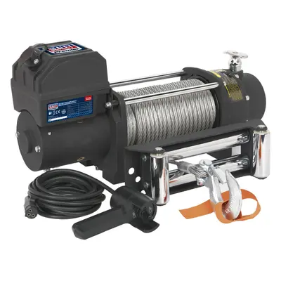 12V Self-Recovery Winch - 4300kg Line Pull - 1.96kW DC Wound Motor - IP67 Rated