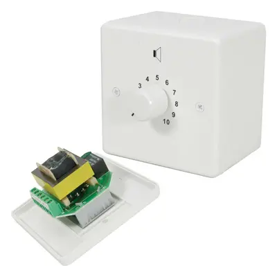 100v Line Volume Control 50W Max Adjustable Sound Switch PA Speaker Wall Plate