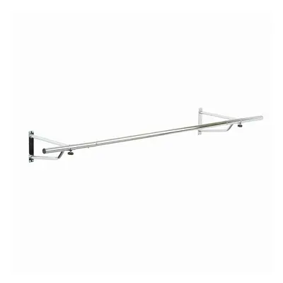 (4ft) Chrome Plated Wall Mounted Garment Clothes Rail