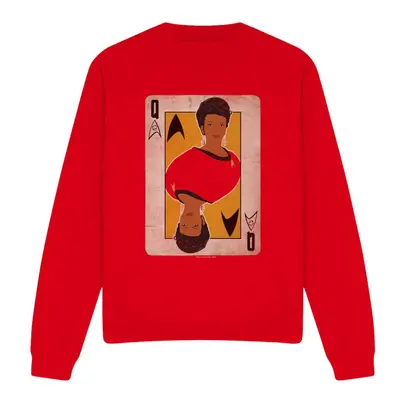 (XXL, Red) Star Trek Unisex Adult The Original Series Queen Sweatshirt