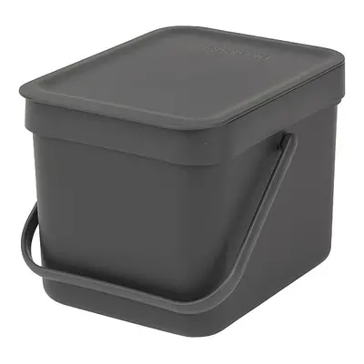 Brabantia Sort and Go Food Waste Caddy, Plastic, L - Grey