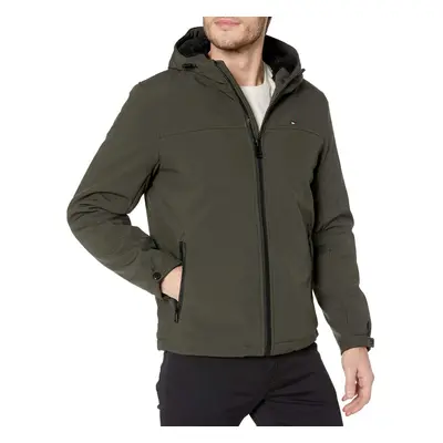 Tommy Hilfiger Men's Soft Shell Sherpa Lined Performance Jacket Green XX-Large