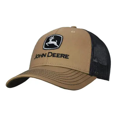 John Deere Twill Trucker Hat Mesh Baseball Cap-Olive-Os