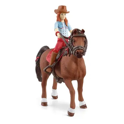 Schleich Horse Club Horse Toys for Girls and Boys Hannah and Cayenne with Rider and Horse Toy Ag