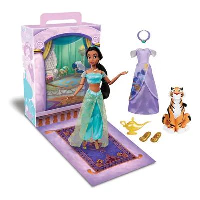 Disney Store Official Princess Story Doll (Jasmine from Aladdin) Inches Includes Coloring Book a