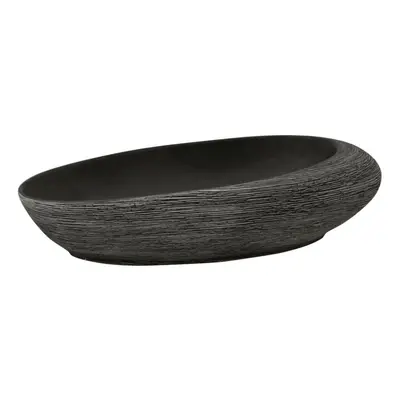 (grey and black, x x cm) vidaXL Countertop Basin Bathroom Sink Wash Basin Vessel Sink Oval Ceram