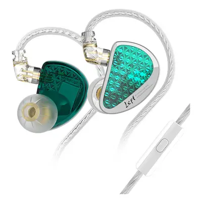 (Green With MIC) KZ AS16 PRO Wired Earphone 8BA Balance Armature Best Headphone In Ear