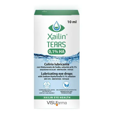 Xailin Tears 0.1% HA Eye Drops 10ml - Pack of