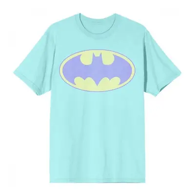 Batman 883970-large Pastel Logo Blue Colorway T-Shirt - Large