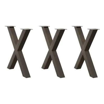 (natural, x (72-73) cm (80 mm)/ pcs) vidaXL Dining Table Legs X-Shaped Desk Legs Kitchen Metal F