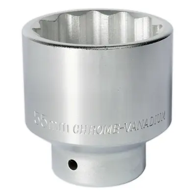 55mm Forged Steel Drive Socket - 3/4" Square Drive - Chrome Vanadium Socket