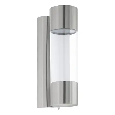 IP44 Outdoor Wall Light Stainless Steel / Glass 3.7W Built in LED Porch Lamp