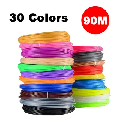 3D Pen Filament Refills Set PLA 1.75mm 3D Printer Filament Bundle 90m