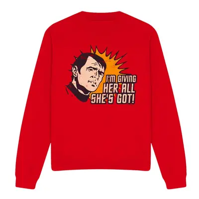 (S, Red) Star Trek Unisex Adult Everything Sweatshirt