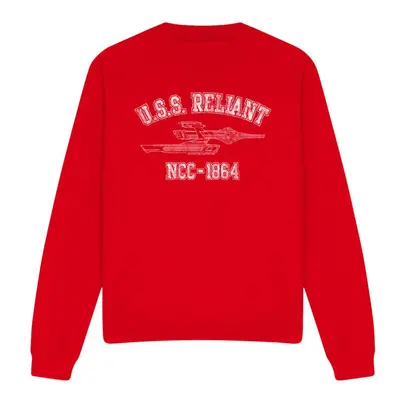 (L, Red) Star Trek Unisex Adult Reliant Athletic Sweatshirt