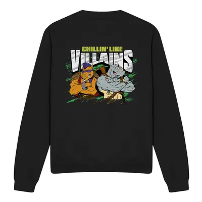 (M, Black) Teenage Mutant Ninja Turtles Unisex Adult Chillin Like Villains Sweatshirt