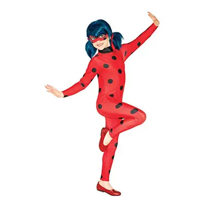 Rubie's Official Miraculous Ladybug Childs Costume and Eye mask, Superhero, Childs Size Medium A