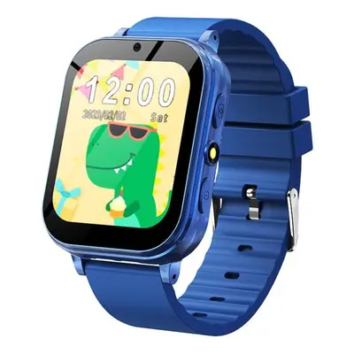 (blue) Kids Games Smart Watch Camera Music Play Flashlight Pedometer Habit Tracking Children Sma