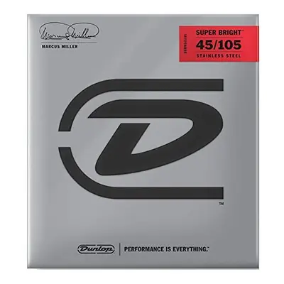 Dunlop DBMMS45105 Marcus Miller Super Bright Bass Strings, Medium.045Ã¢ÃÃ.105, Strings/Set