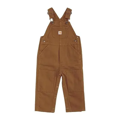 carhartt Boys Toddler Bib Overall Brown 3T