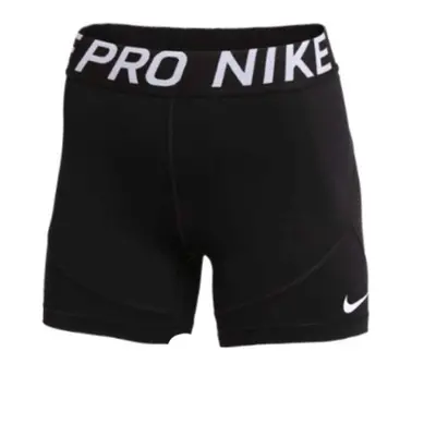 Nike Women's PRO Short 5IN nkCJ5942 (Small) Black/White