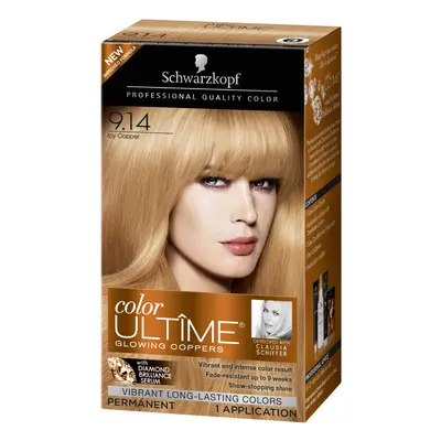 Schwarzkopf Color Ultime Hair Color Cream, 9.14 Icy Copper Packaging May Vary