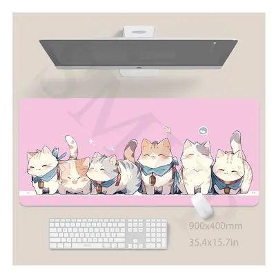 (SSS MAOMAO (9), 500x1000x3mm) Original Mouse Pad Cute Cat Mousepad Large Keyboard Mats Kawaii D