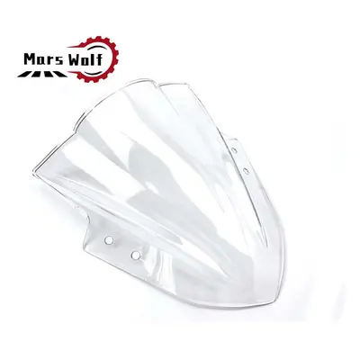 (Clear) Windshield WindScreen Double Bubble Motorcycle Wind Screen For KAWASAKI