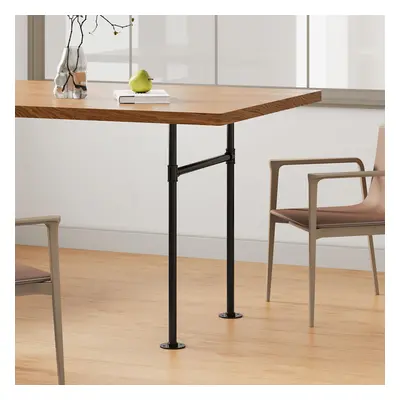 71cm/27.95 inch Pcs Black H-shaped Iron Table Legs 50x7x71cm