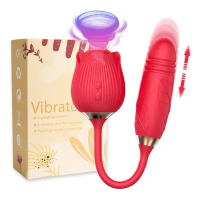 (Red) Rose Toy for Women , in Vibrator and Adult Sex Toys with Vibrating Egg